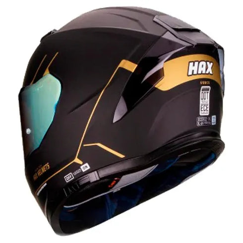 CASCO FORCE NGO ORO CROMADO HAX